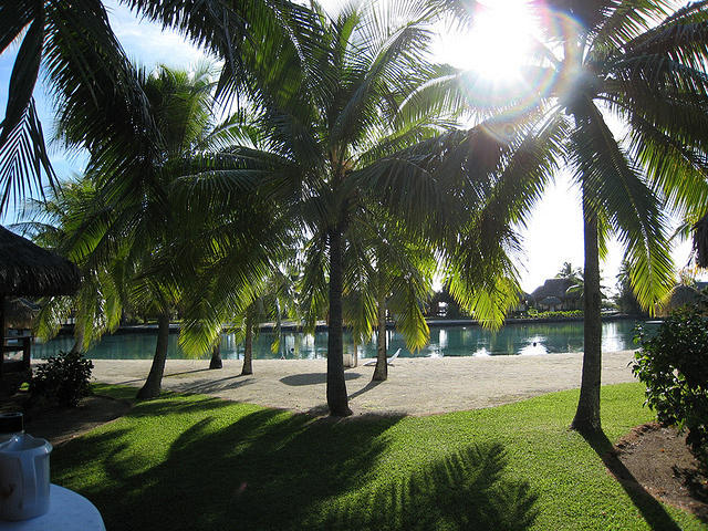 view from our bungalow