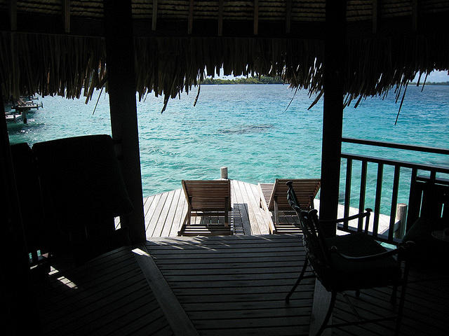 our lounge chairs and patio