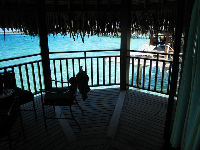 view from our bungalow