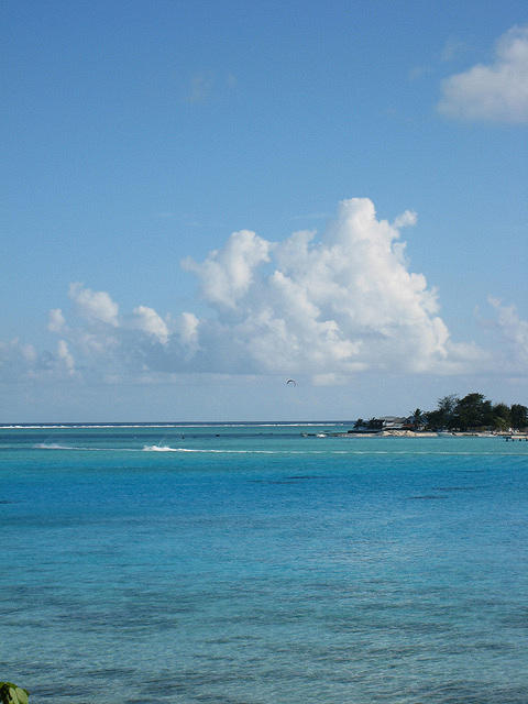 looking at the main part of the island