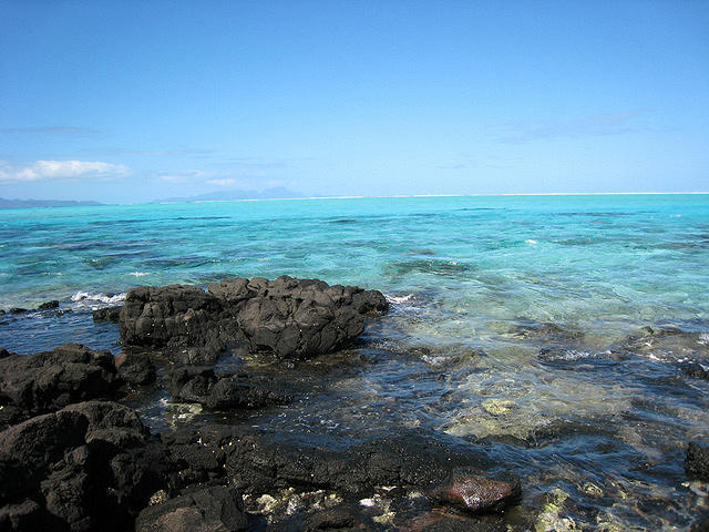 View from the end of the island