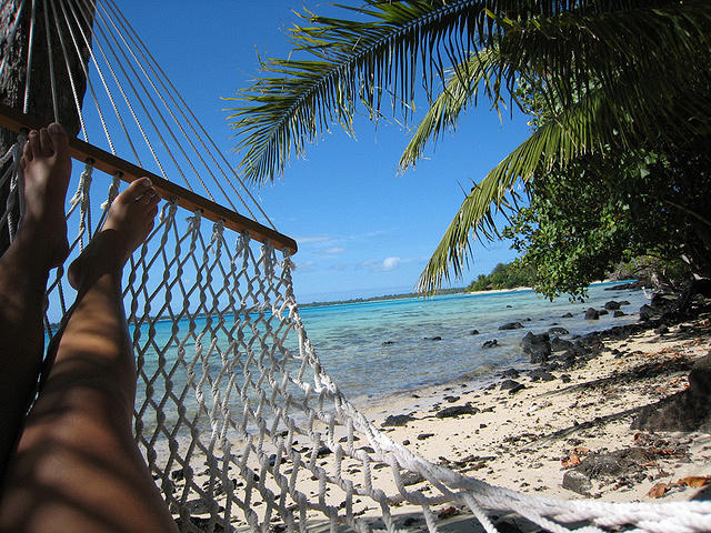 me relaxing in the hammock...jason is taking pictures