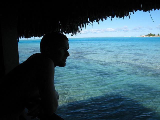 Jason enjoying our honeymoon