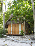 a hut on the Motu